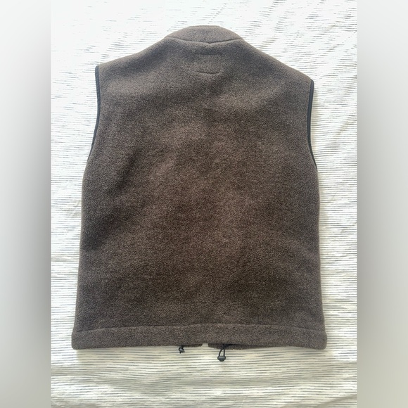 POLARTEC Men's Classic Brown Fleece Vest - Picture 2 of 3